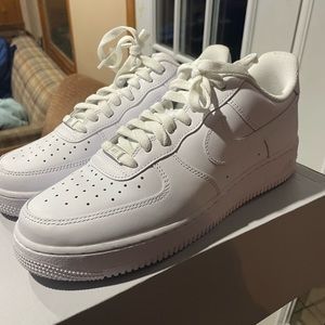 These air forces 1s are brand new and have never been worn.